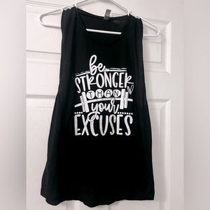 Womens motivational gym athletic tank‎